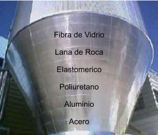 Fibra de Vidrio  Lana de Roca  Elastomerico  Poliuretano  Aluminio  Acero